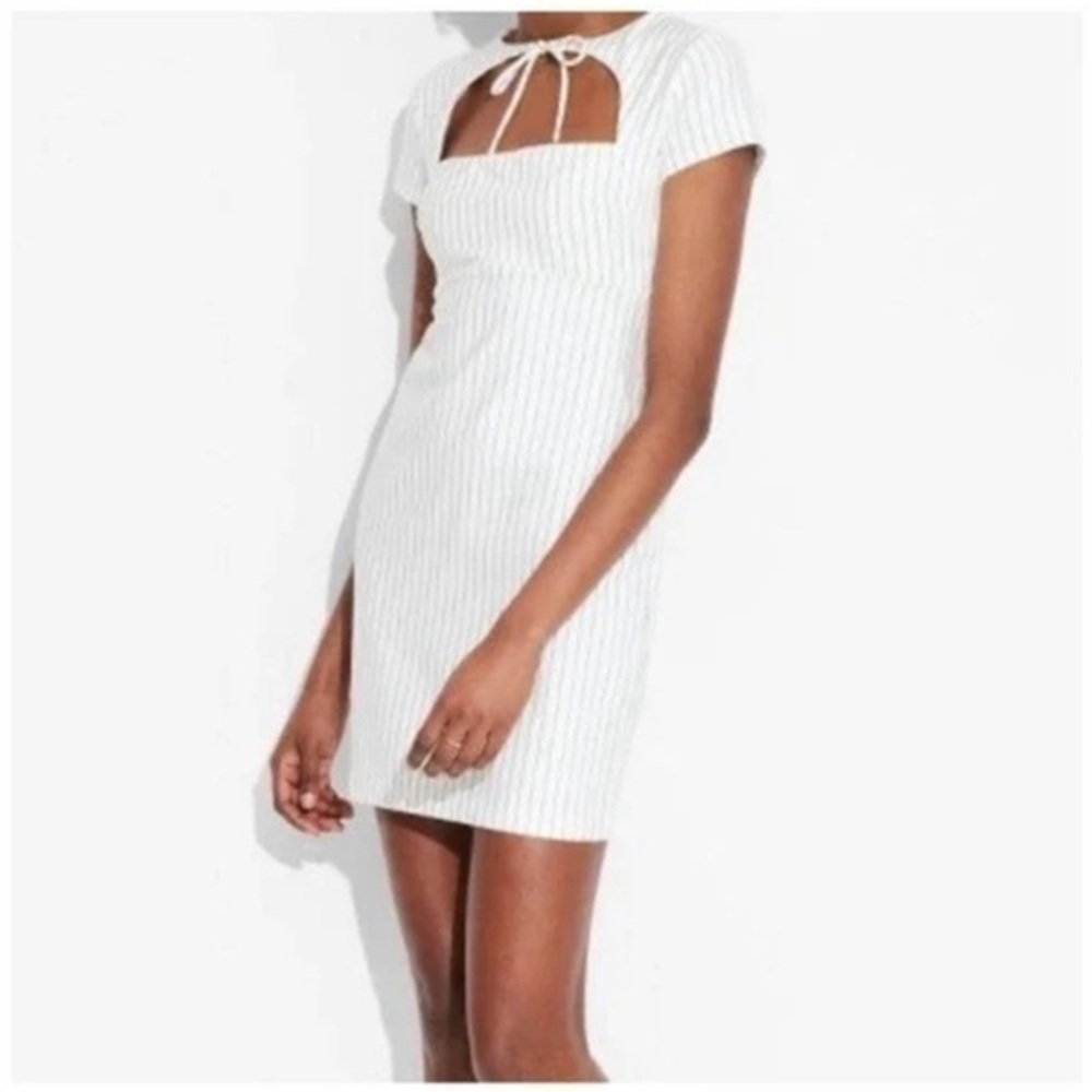 NWT Wild Fable Short Sleeve Pinstripe Mini Shift Dress